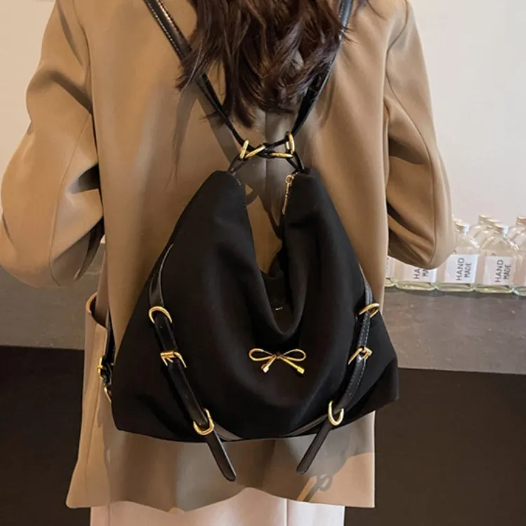 ERANGBEAR PU Double Shoulder Handbag, Shoulder Bag Women's Black Brown Coffee-1