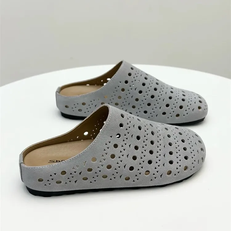 Shougu Rubber Sole Slip Resistant Abrasion Resistant Closed Toe Slippers Women's-4
