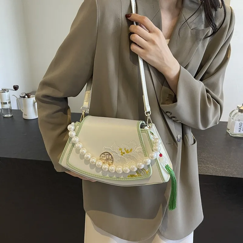 ERANGBEAR PU Crossbody Bag Regular Women's White-2