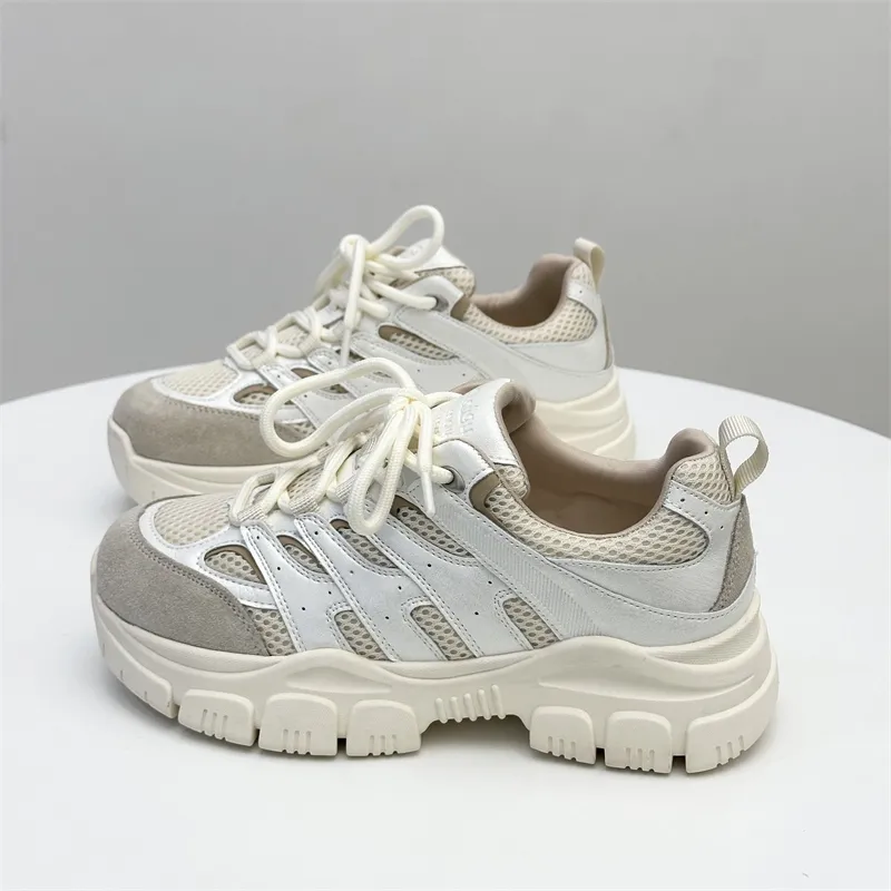 Shougu Slip Resistant Low Top Chunky Sneakers Women's-6
