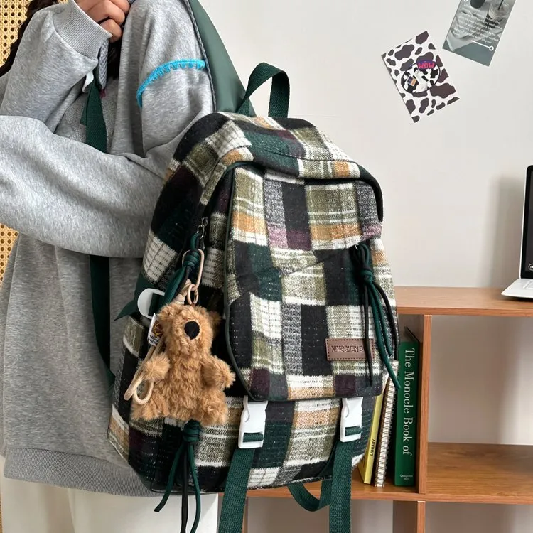 ERANGBEAR Nylon Backpack Unisex Multicolor-8