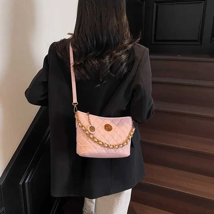 ERANGBEAR PU Crossbody Bag Women's Black/White/Yellow/Pink/Silver/Blue-5