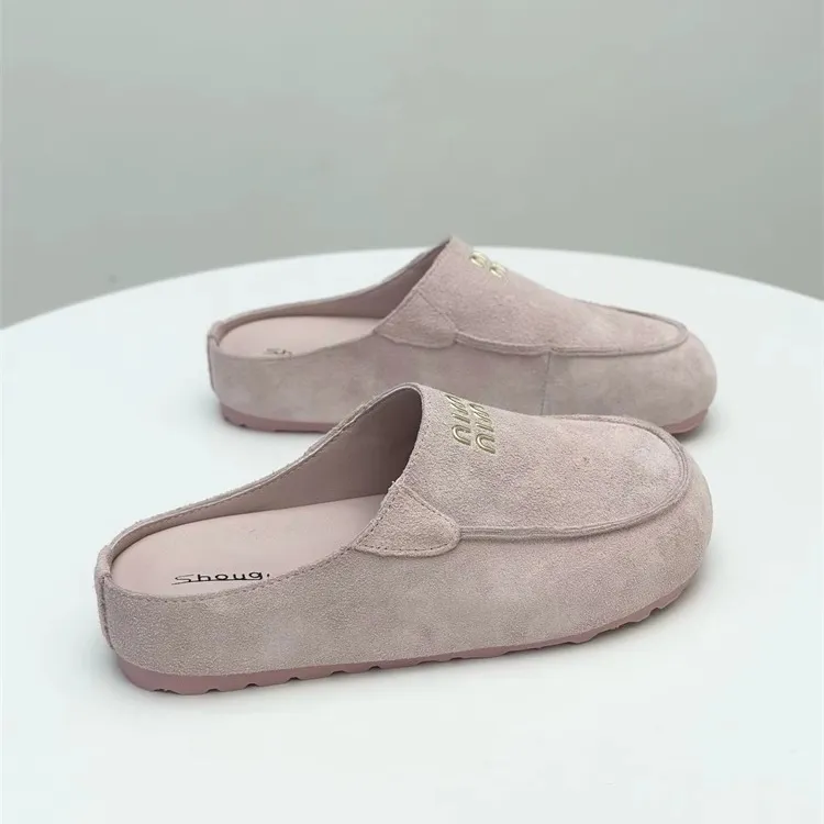Shougu Rubber Sole Quiet Closed Toe Slippers Women's-7