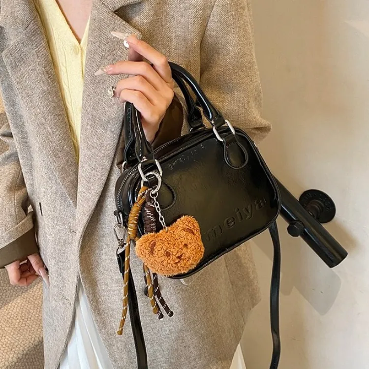 ERANGBEAR PU Handbag Women's Burgundy/Black/Coffee/Brown-5
