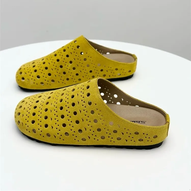 Shougu Rubber Sole Slip Resistant Abrasion Resistant Closed Toe Slippers Women's-1