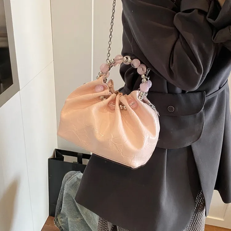 ERANGBEAR PU Handbag Shoulder Bag Crossbody Bag Regular Women's Pink Black White Yellow-1