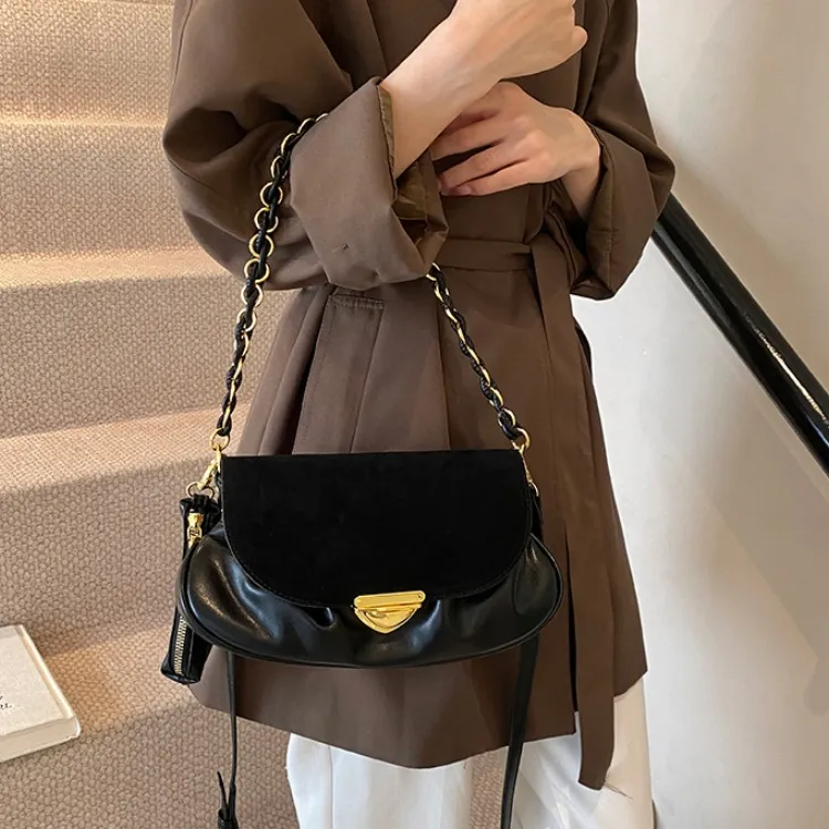 ERANGBEAR PU With Matte Crossbody Bag Women's Black/Brown/Red/Coffee-2