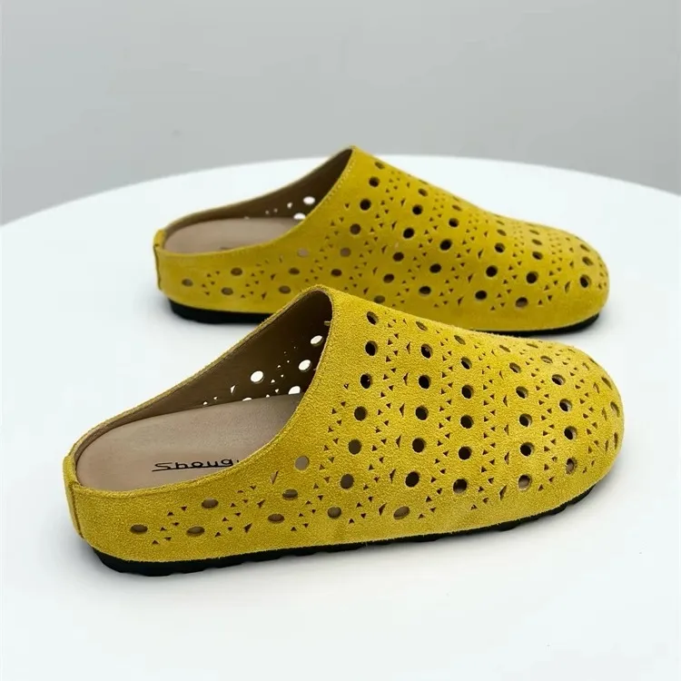 Shougu Rubber Sole Slip Resistant Abrasion Resistant Closed Toe Slippers Women's-2