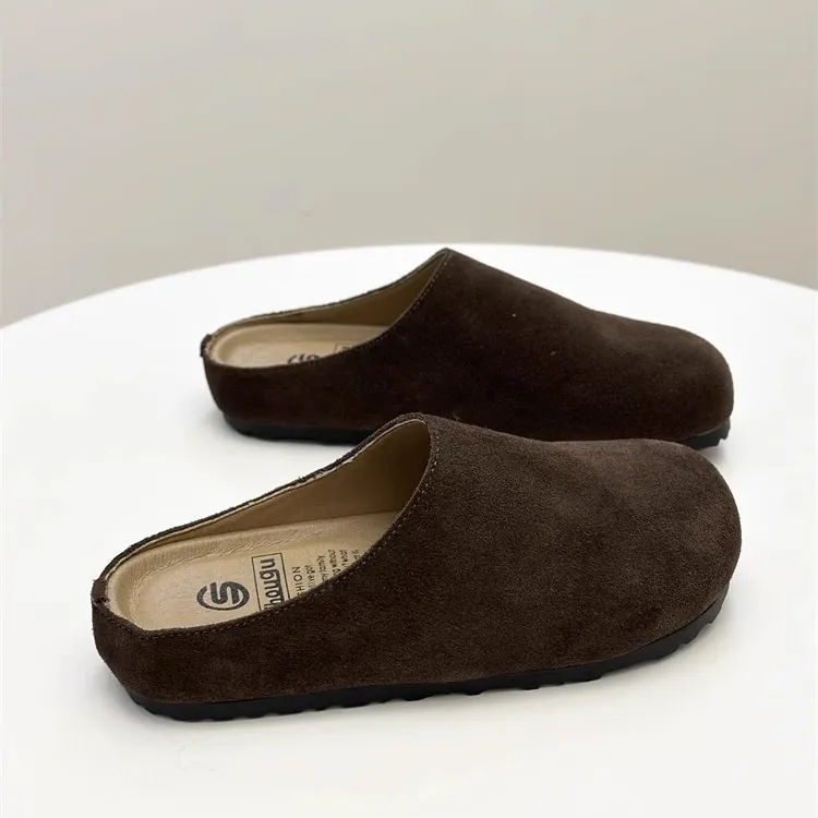 Shougu Slip Resistant Closed Toe Slippers Women's Coffee/Ancora Red/Camel-7