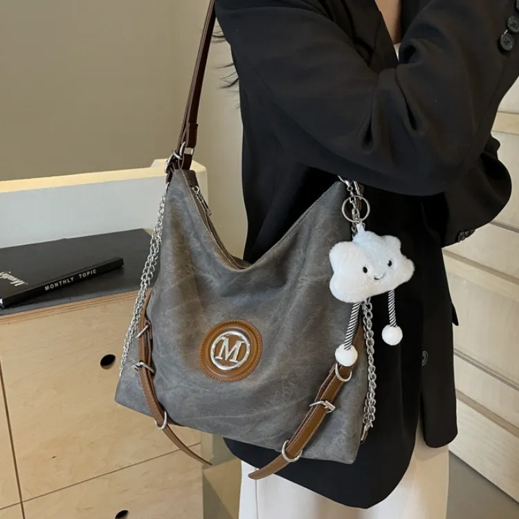ERANGBEAR PU Shoulder Bag Regular Women's Multicolor-2