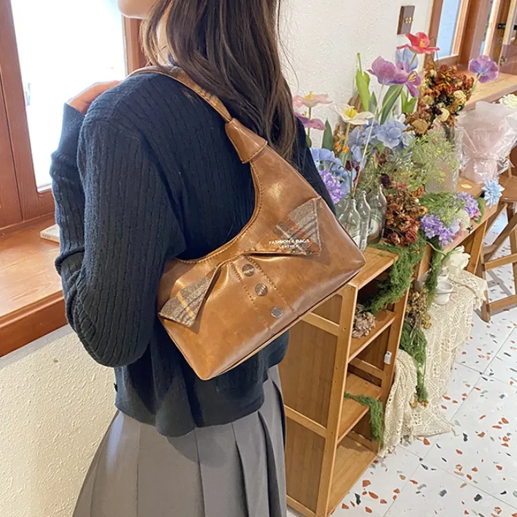 ERANGBEAR PU Shoulder Bag Regular Women's Multicolor-2