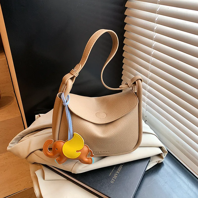 ERANGBEAR PU Crossbody Bag Women's Yellow/White/Black/Khaki/Red-6