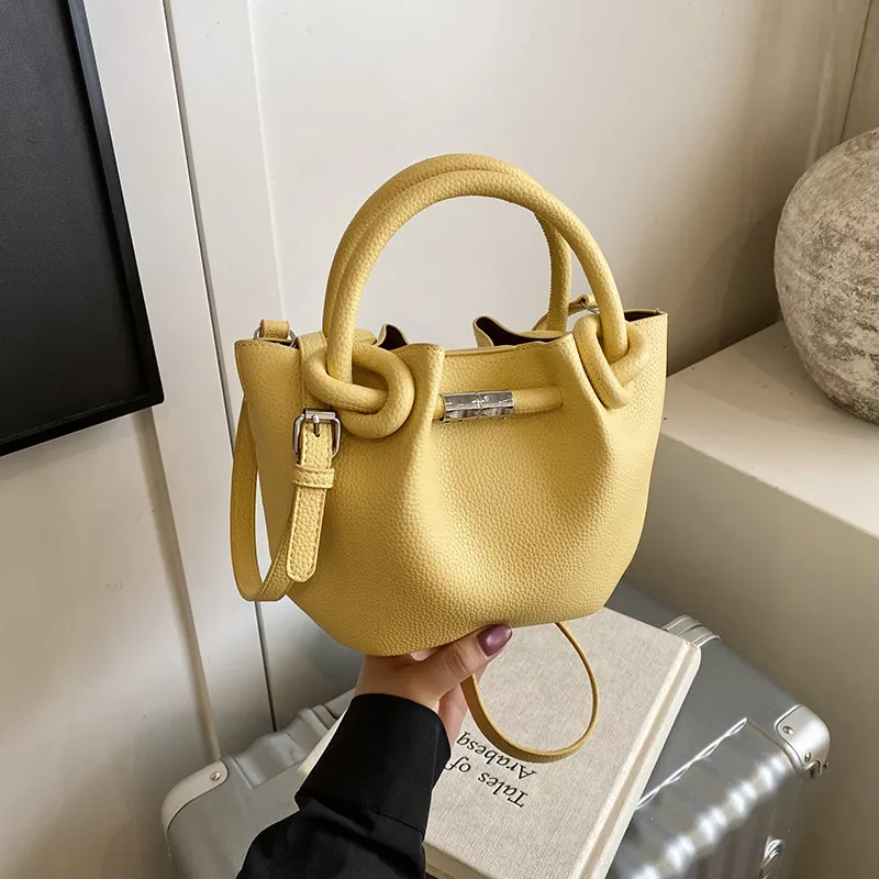 ERANGBEAR PU Bucket Shoulder Bag Crossbody Bag Handbag Women's Multicolor-7