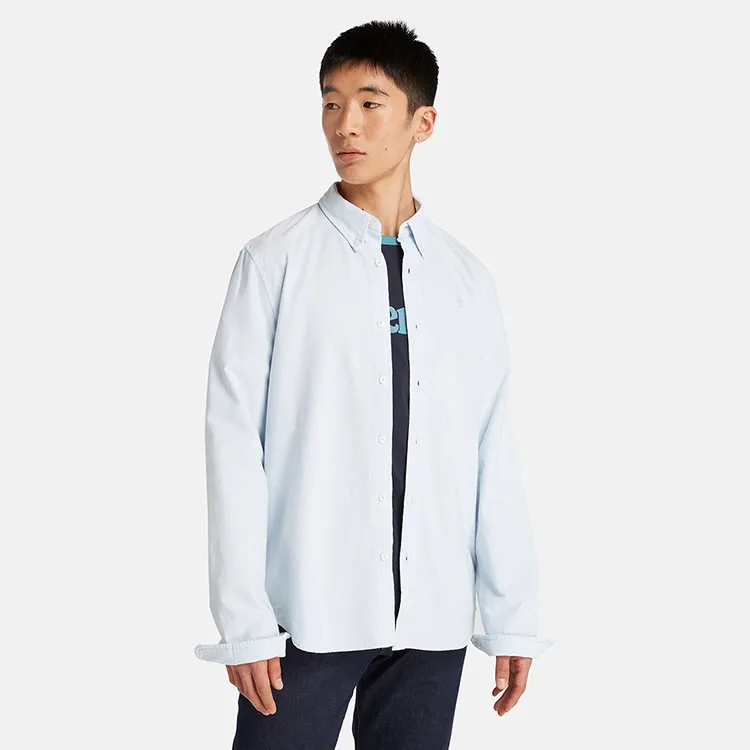 Timberland Shirt Men's Sky Blue-3