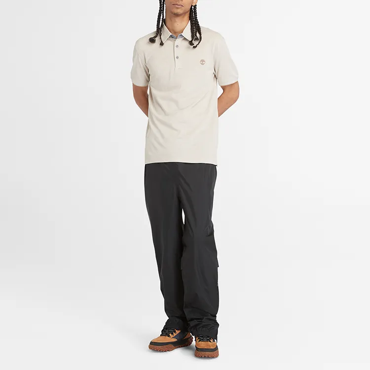 Timberland Polo Shirts Men Liquorice Yellow-2