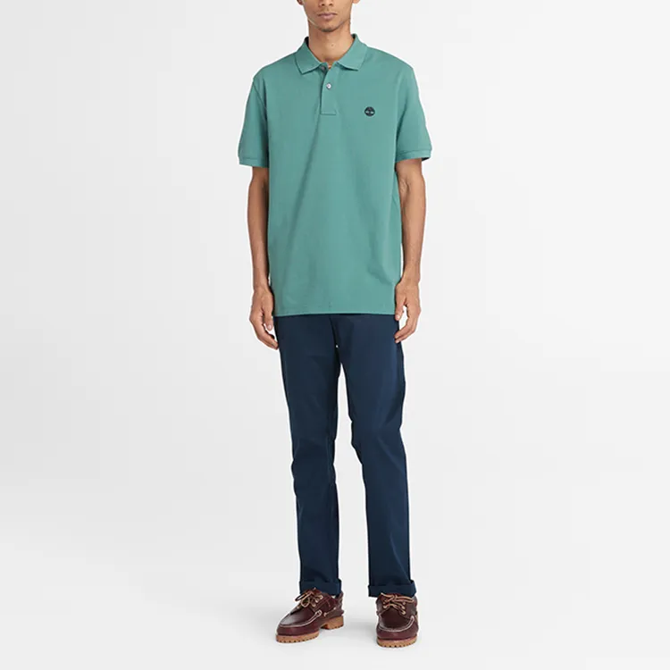 Timberland Polo Shirts Men Turquoise-1