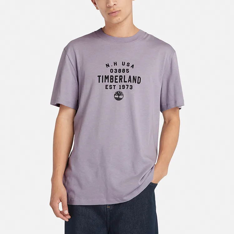 Timberland T Shirt Unisex Gray Purple-3