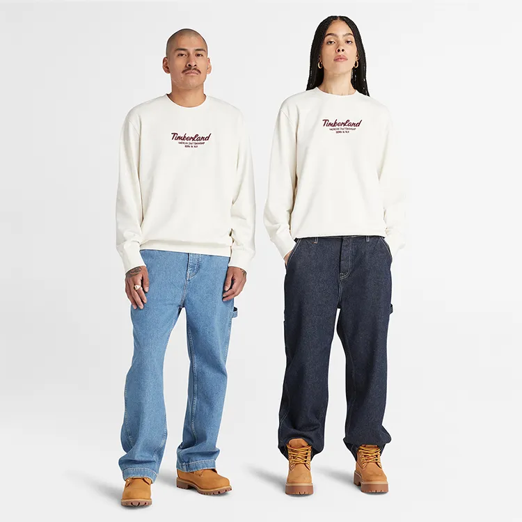 Timberland Sweatshirts Unisex Vintage White-2