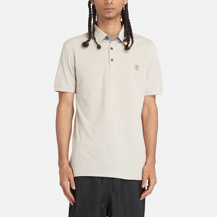 Timberland Polo Shirts Men Liquorice Yellow-3