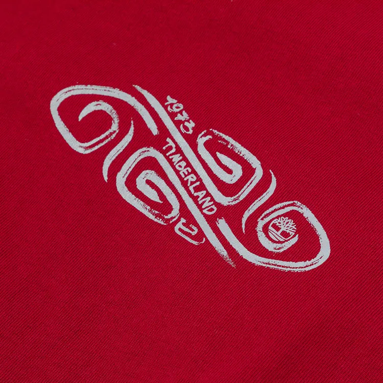 Timberland T Shirt Men's Bicycle Red-4