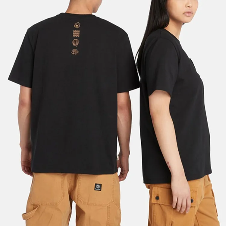 Timberland Set in Sleeve T Shirt Unisex Black-4