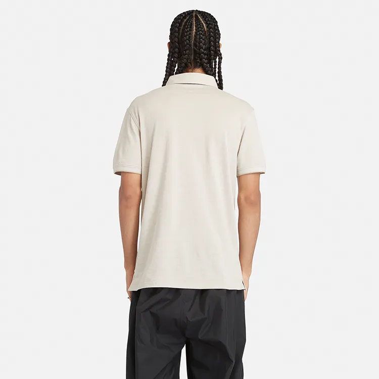 Timberland Polo Shirts Men Liquorice Yellow-4