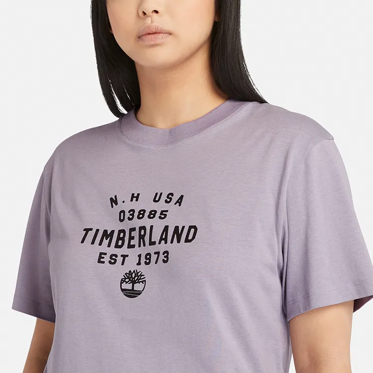 Timberland T Shirt Unisex Gray Purple-5