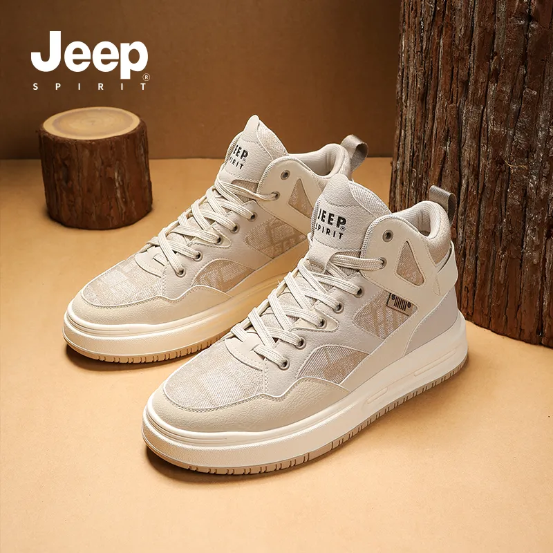 JEEP SPIRIT Coverage Slip Resistant, Abrasion Resistant, Lightweight, Breathable High Top Skateboard Shoes Men's-19