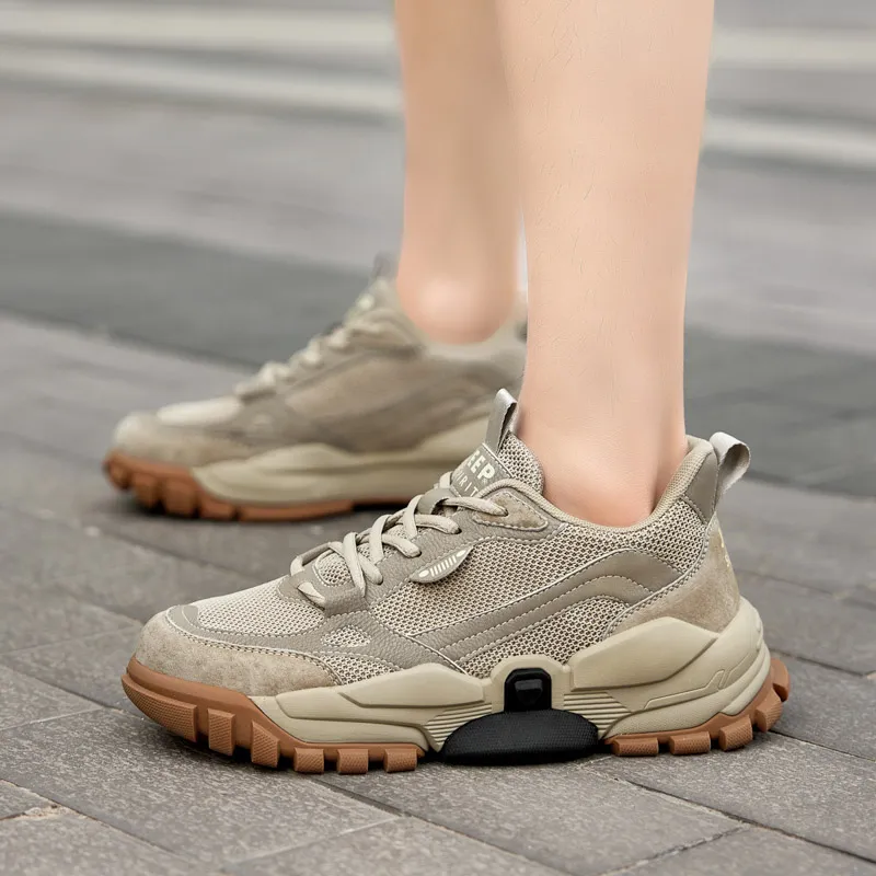 JEEP SPIRIT Slip Resistant, Abrasion Resistant, Breathable, Height Increasing Low Top Casual Shoes Unisex-37