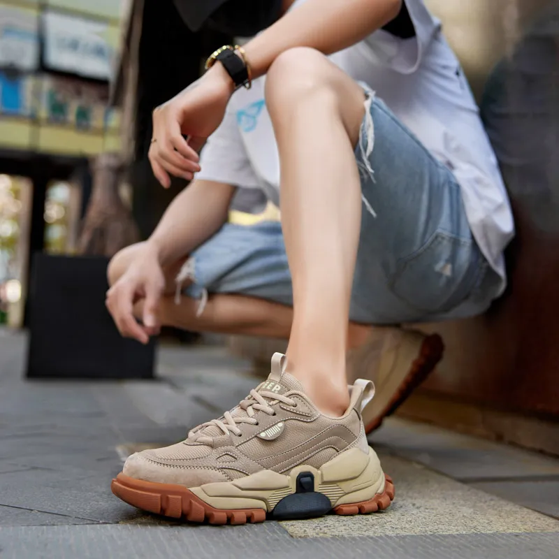 JEEP SPIRIT Slip Resistant, Abrasion Resistant, Breathable, Height Increasing Low Top Casual Shoes Unisex-7