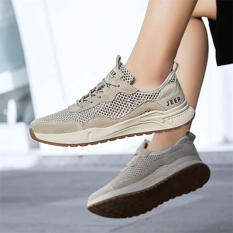 JEEP SPIRIT Outdoor Trail Running Slip Resistant, Abrasion Resistant, Breathable Low Top Casual Shoes Men's Dark Gray-7