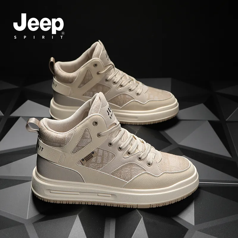 JEEP SPIRIT Coverage Slip Resistant, Abrasion Resistant, Lightweight, Breathable High Top Skateboard Shoes Men's-20