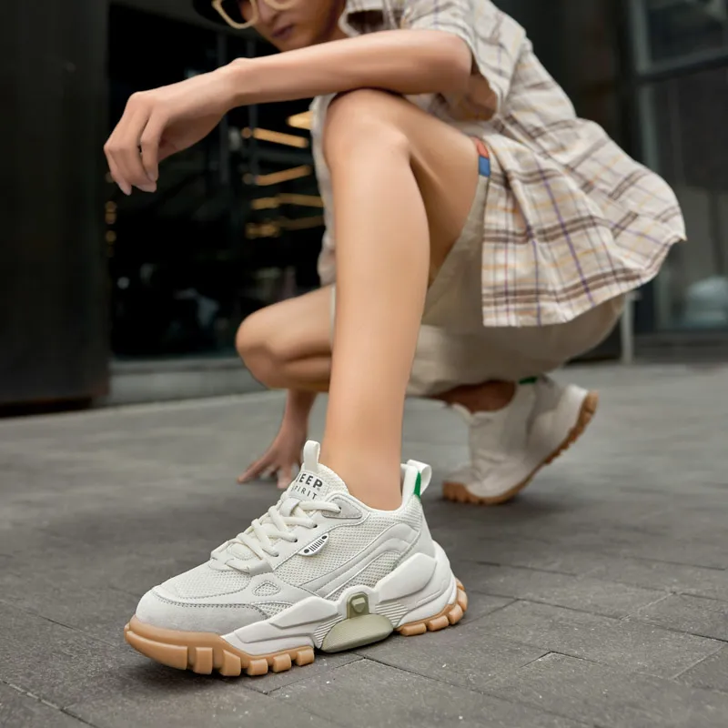JEEP SPIRIT Slip Resistant, Abrasion Resistant, Breathable, Height Increasing Low Top Casual Shoes Unisex-56
