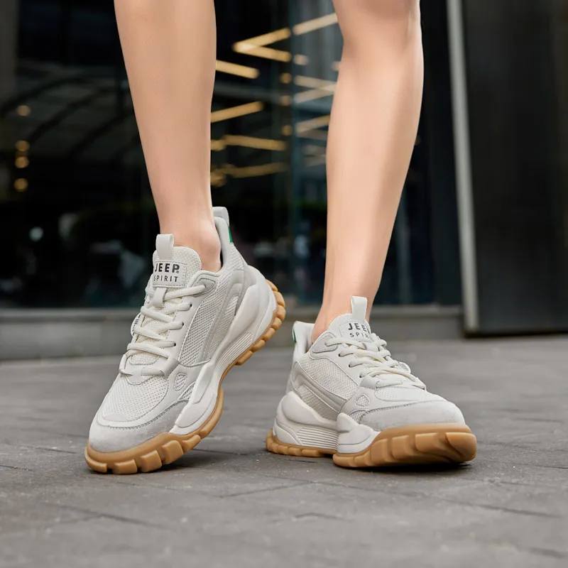 JEEP SPIRIT Slip Resistant, Abrasion Resistant, Breathable, Height Increasing Low Top Casual Shoes Unisex-59