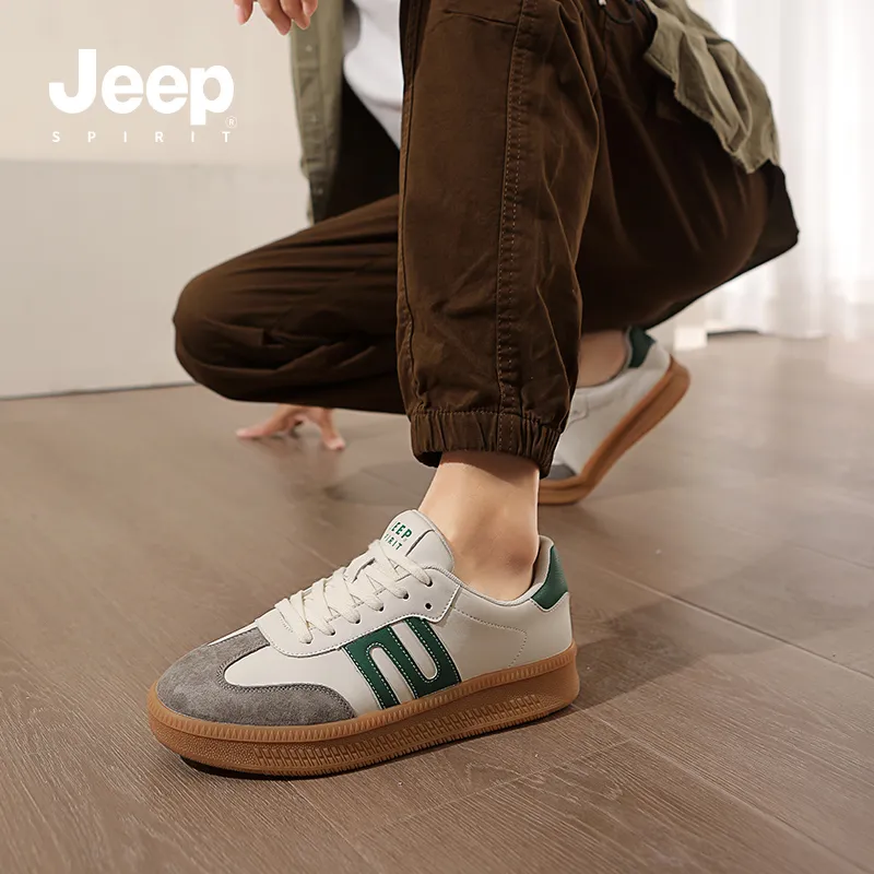 JEEP SPIRIT German Army Trainers Anti-Slip Wear-Resistant Lightweight Breathable Low-Top Skateboard Shoes Men's-20