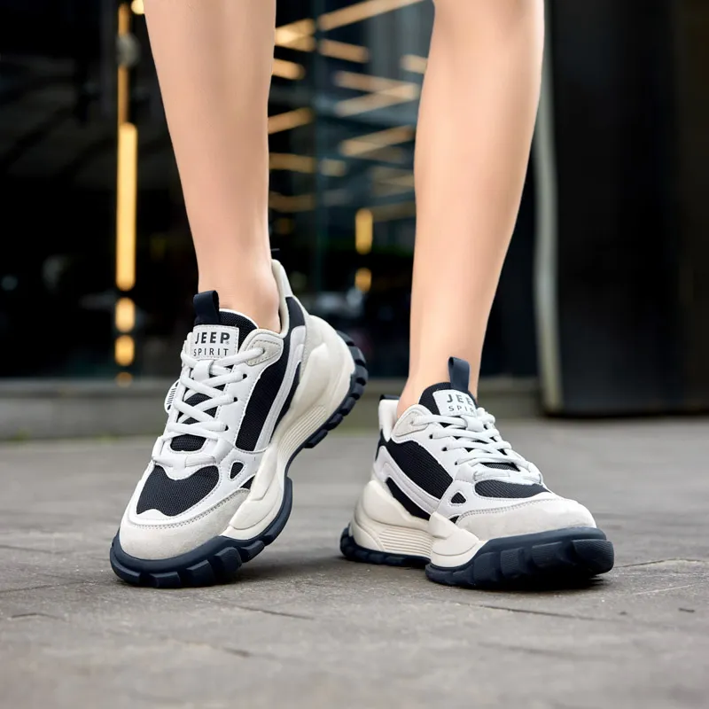 JEEP SPIRIT Slip Resistant, Abrasion Resistant, Breathable, Height Increasing Low Top Casual Shoes Unisex-20