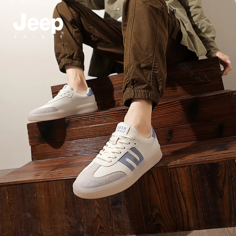 JEEP SPIRIT German Army Trainers Anti-Slip Wear-Resistant Lightweight Breathable Low-Top Skateboard Shoes Men's-11