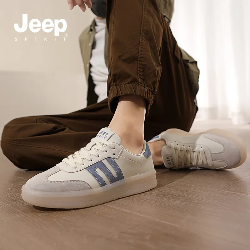 JEEP SPIRIT German Army Trainers Anti-Slip Wear-Resistant Lightweight Breathable Low-Top Skateboard Shoes Men's-8
