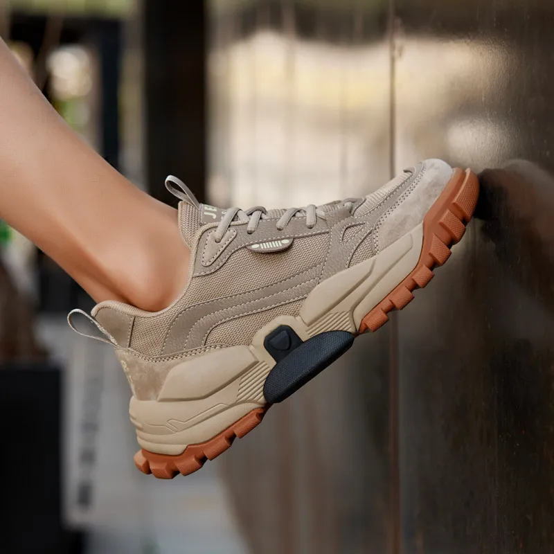 JEEP SPIRIT Slip Resistant, Abrasion Resistant, Breathable, Height Increasing Low Top Casual Shoes Unisex-6