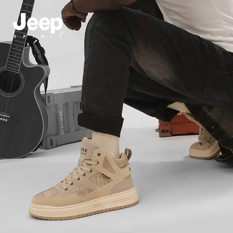 JEEP SPIRIT Coverage Slip Resistant, Abrasion Resistant, Lightweight, Breathable High Top Skateboard Shoes Men's-18