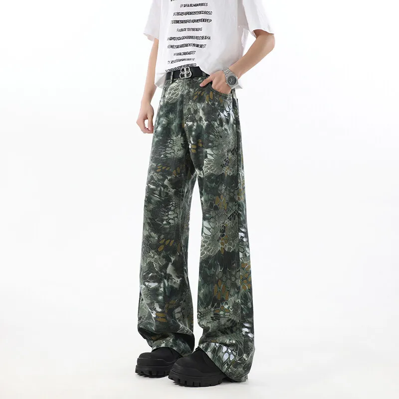 MXDT Jeans Unisex Camouflage Snake Skin-1