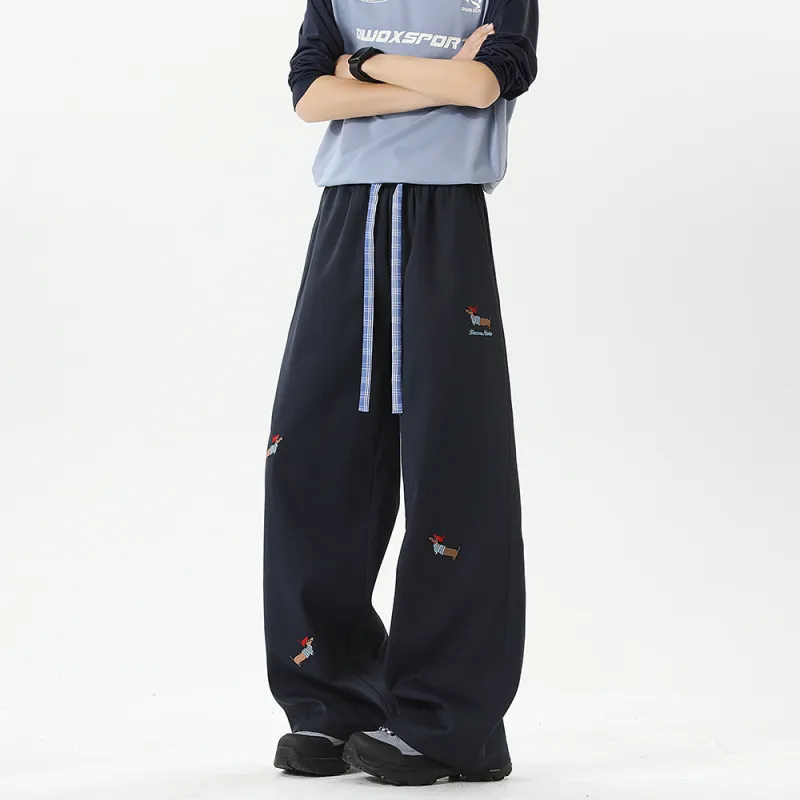 PANDA ADEVIL Teenagers Loose Fit Straight Fit Casual Sports Pants Unisex-8