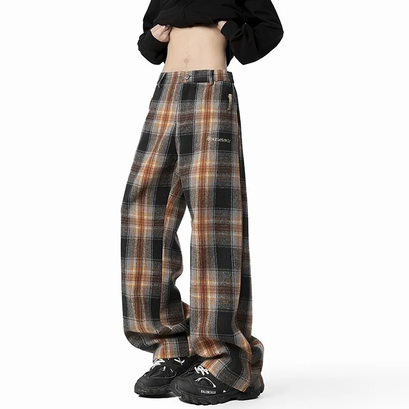 MXDT Casual Pants Unisex Brown-3