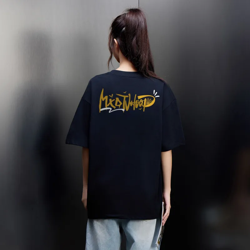 MXDT T Shirt Unisex Black Yellow Embroidery Upgraded-3