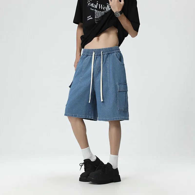 MXDT Denim Shorts Unisex Blue-2