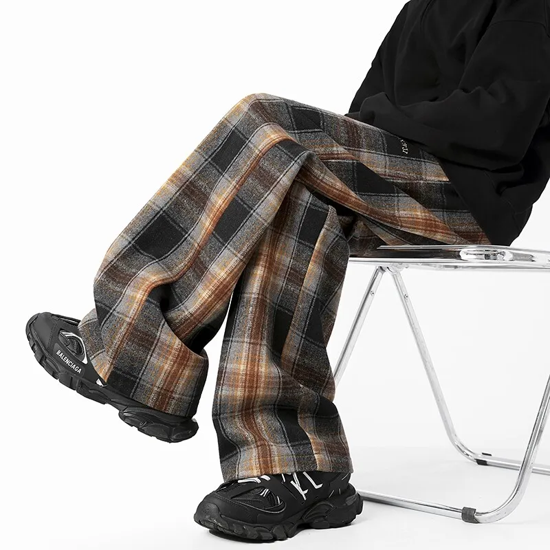 MXDT Casual Pants Unisex Brown-4