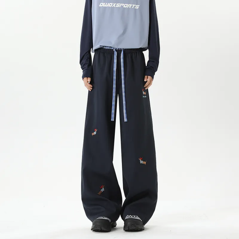 PANDA ADEVIL Teenagers Loose Fit Straight Fit Casual Sports Pants Unisex-9