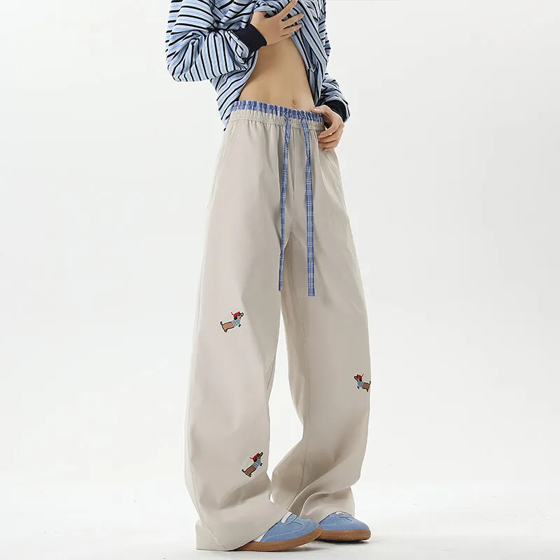 PANDA ADEVIL Teenagers Loose Fit Straight Fit Casual Sports Pants Unisex-24