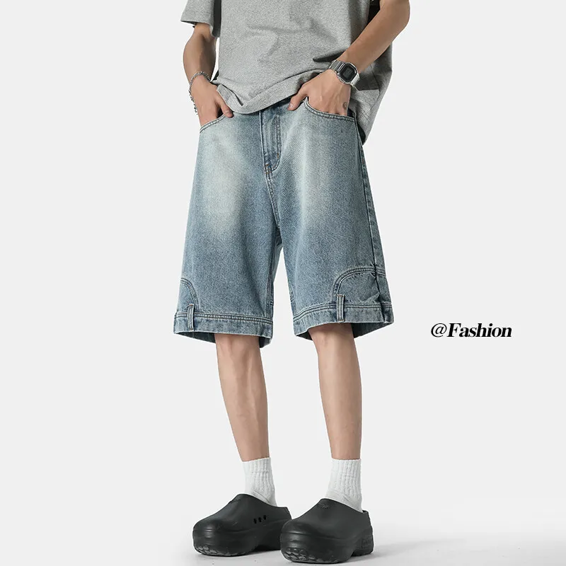 MXDT Denim Shorts Unisex Blue-2