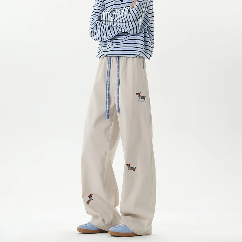PANDA ADEVIL Teenagers Loose Fit Straight Fit Casual Sports Pants Unisex-27
